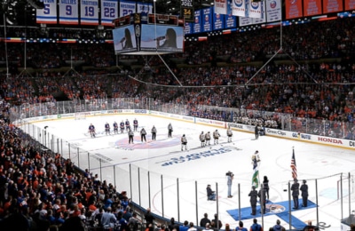 Match des New York Islanders, l'équipe de hockey sur glace de la Ligue nationale de hockey NHL