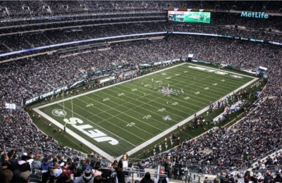 le MetLife Stadium, domicile des New York Jets, une équipe de football américain de la NFL