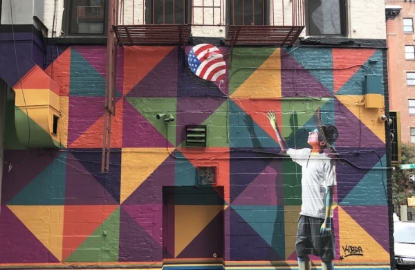 Fresque Balloon Boy d'Eduardo Kobra à New York