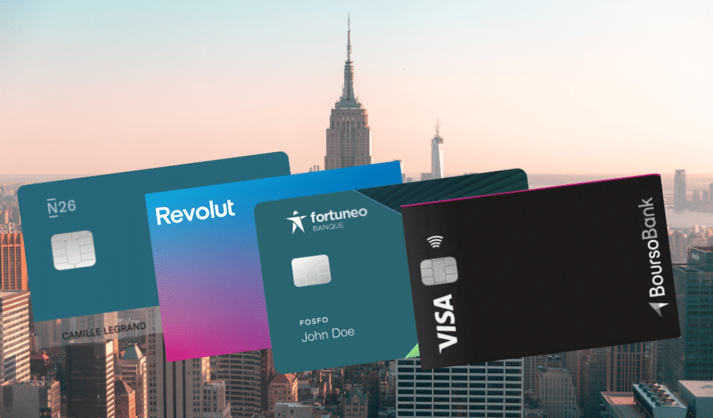 Cartes de banques en ligne : N26, Revolut, Fortuneo, Boursobank