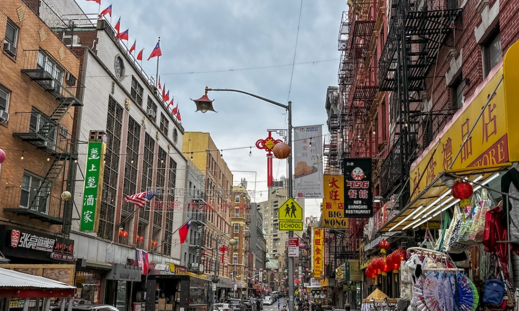 Rue de Chinatown à New York