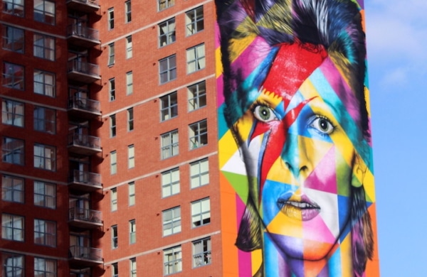 Fresque de David Bowie d'Eduardo Kobra à New York