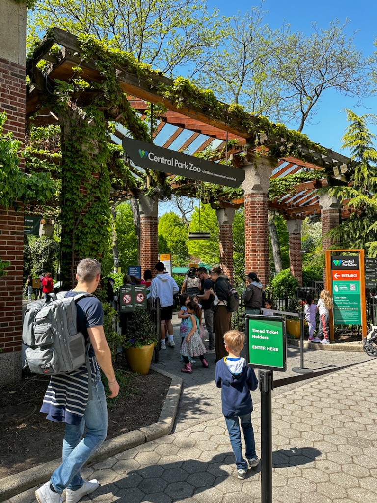 Entrée au zoo de Central Park