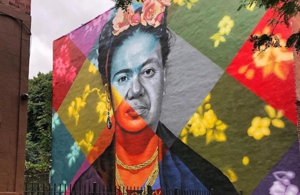 Fresque de Frida Kahlo et Diego Rivera d'Eduardo Kobra à New York