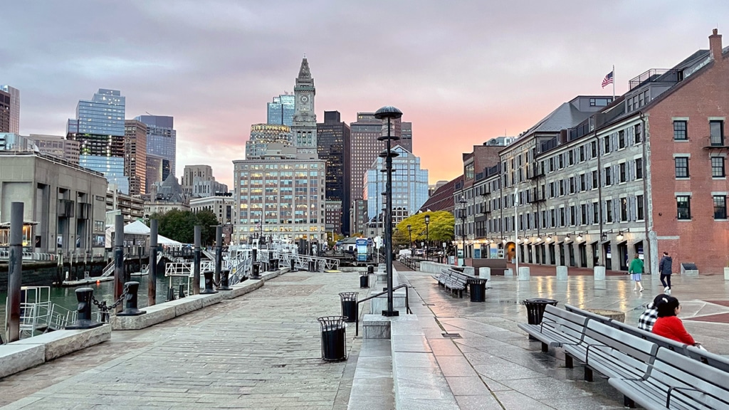 Front de mer à Boston