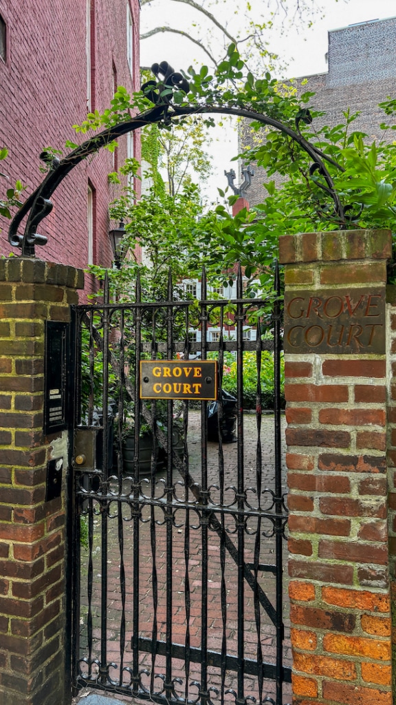 Entrée vers une propriété privée à Greenwich Village