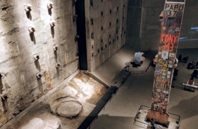 Hall des fondations dans le musée du 11 septembre à New York