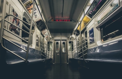 Rame de métro vide à New York