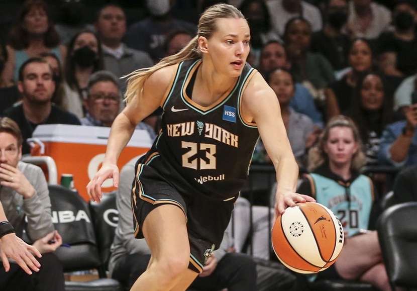 Marine Johannès, basket ball New York Liberty - WNBA