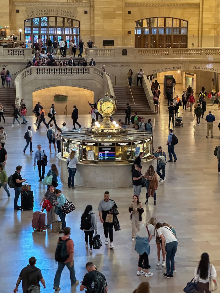 Vue du haut des passants à la gare Grand Central