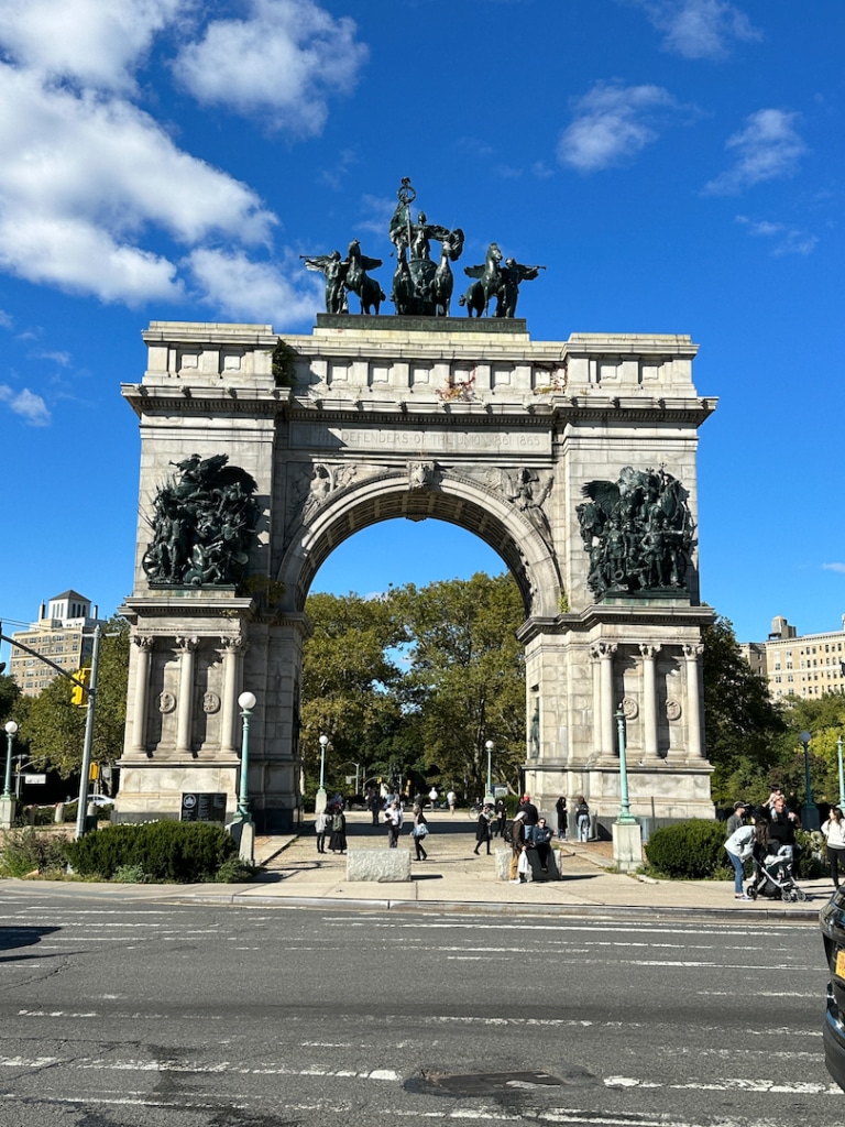 Arc de Triomphe à Grand Army Plaza à Prospect Park