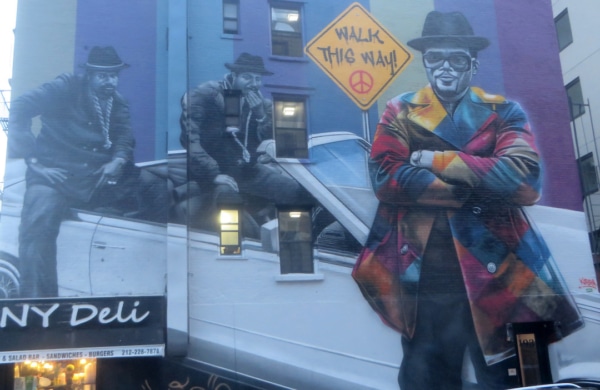 Fresque représentant le groupe Run-DMC d'Eduardo Kobra à New York