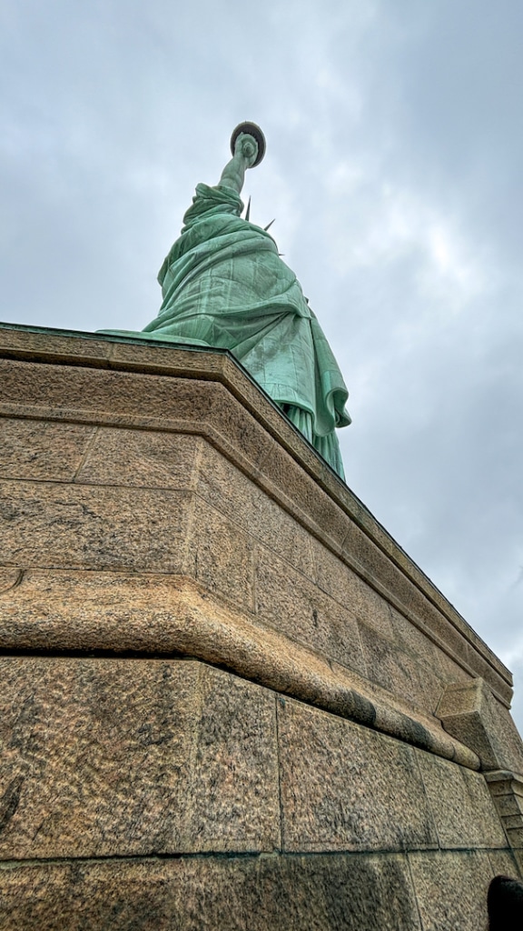 Vue de la Statue de la Liberté depuis le piédestal