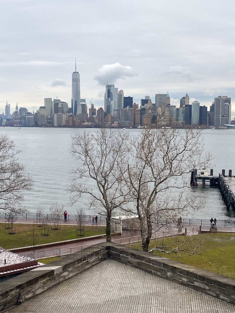 Vue de Manhattan depuis le piédestal de la Statue de la Liberté