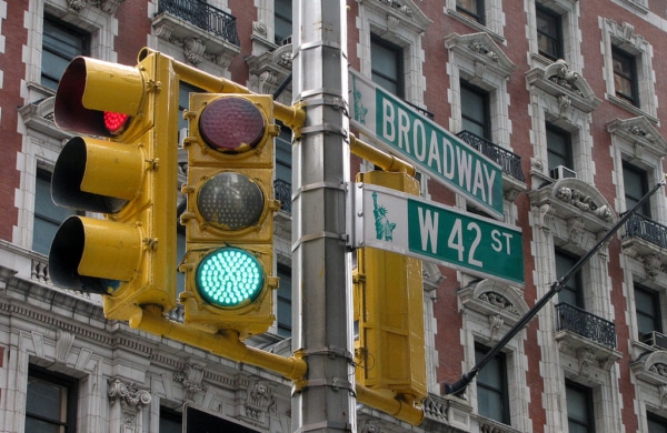 Feu tricolore à New York