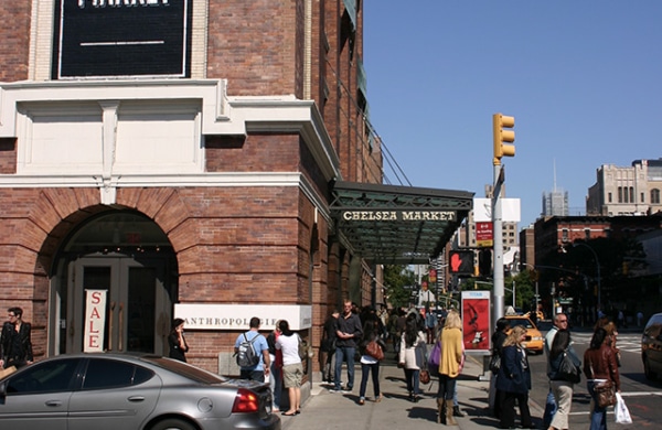 Devanture du Chelsea Market à New York