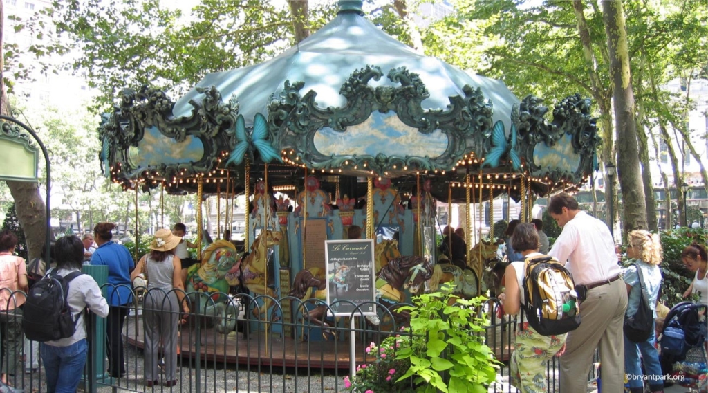 Carousel à Bryant Park à New York