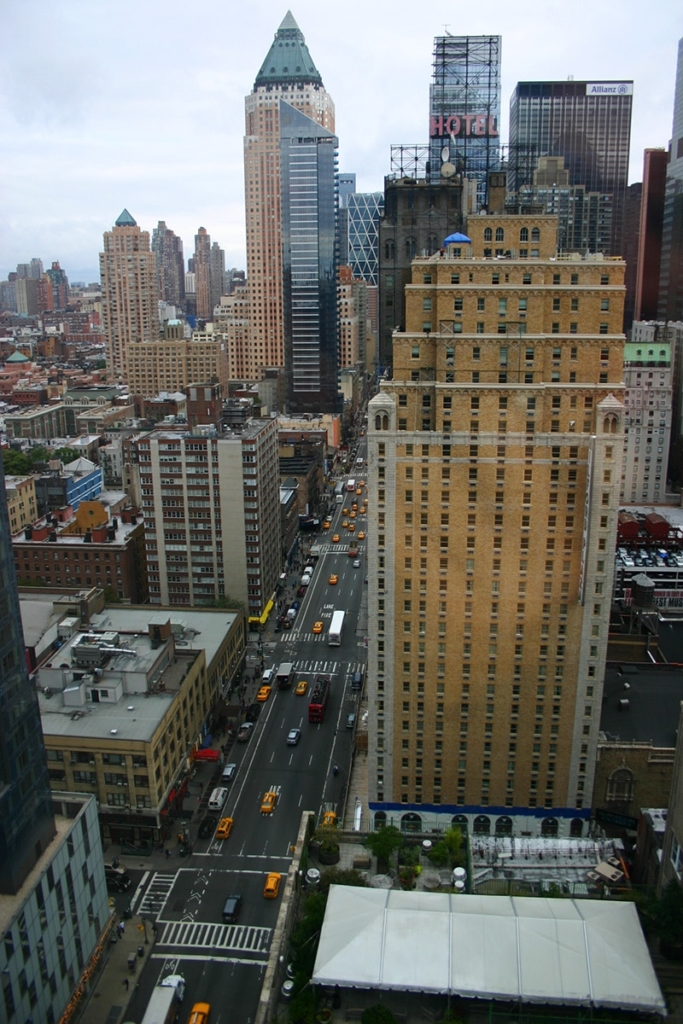 Vue depuis l'hôtel The Westin à New York