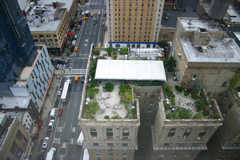 Vue depuis l'hôtel The Westin à New York