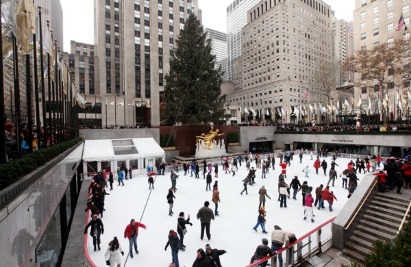 patinoire du Rockefeller Center à New York