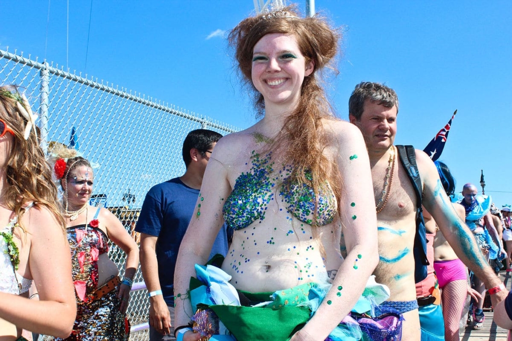 sourire Mermaid Parade à Coney Island NYC