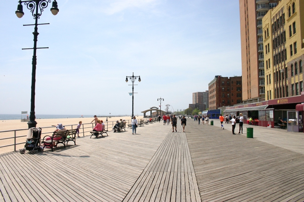 Brighton Beach à Coney Island à New York