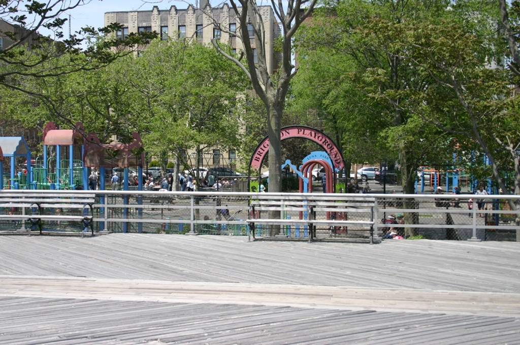 Aire de jeu à Brighton Beach à New York