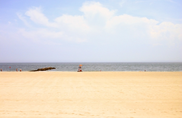 Plage à Coney Island à New York