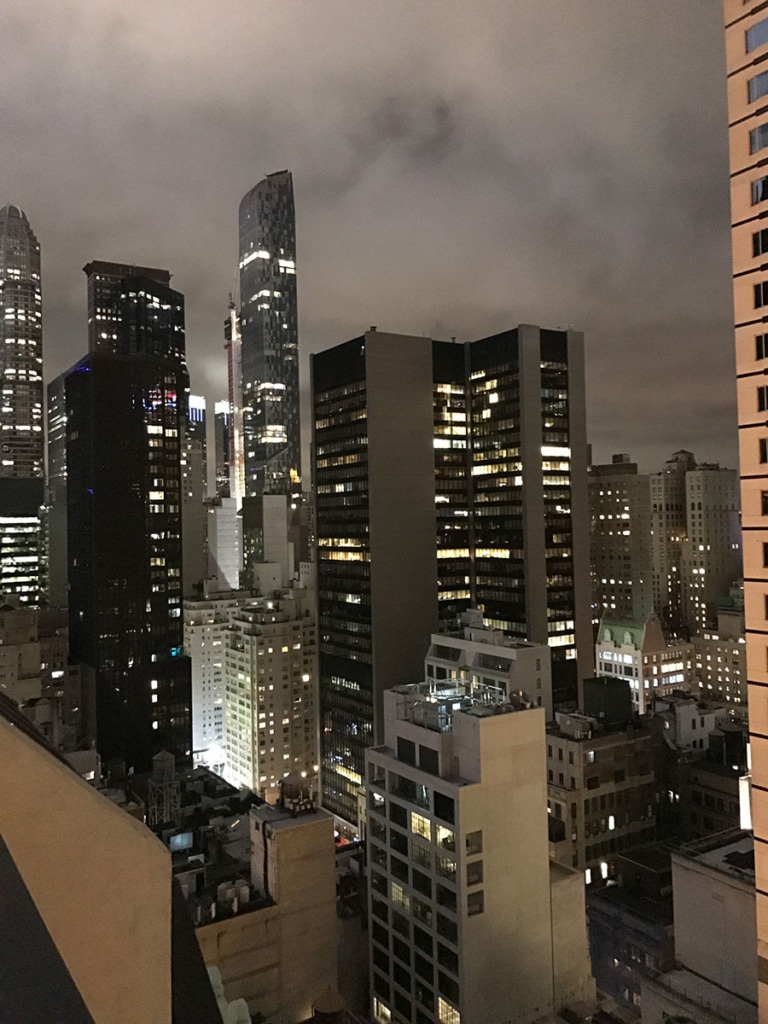 Vue de Carnegie Hall d'un rooftop à New York