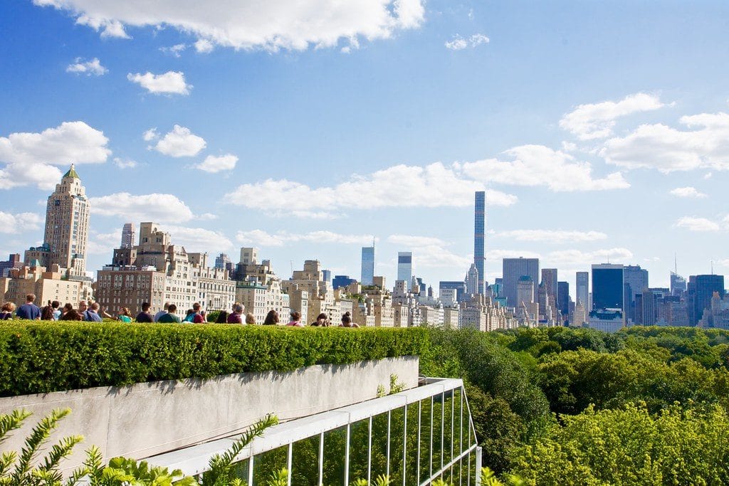 Rooftop du MET avec vue sur Manhattan à New York