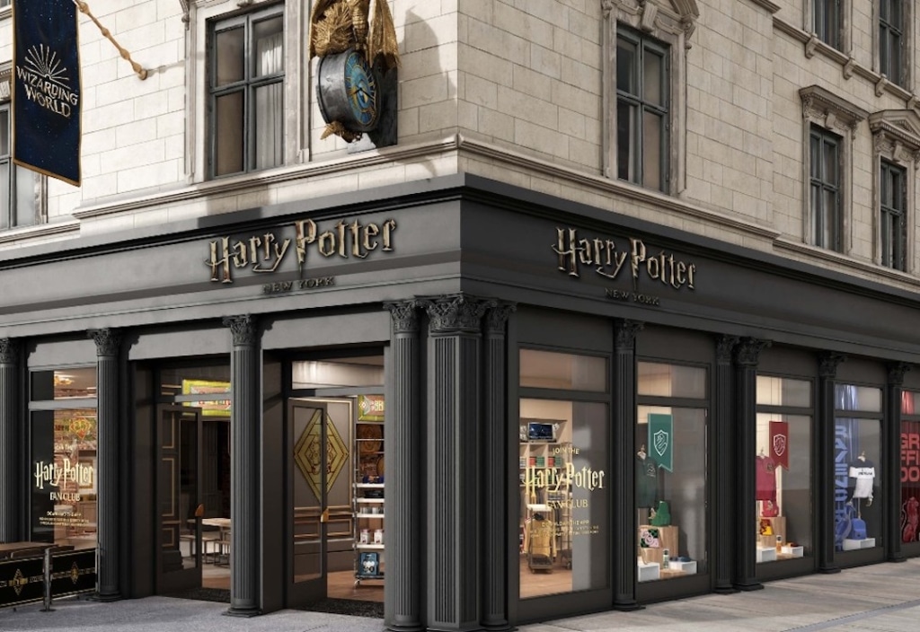 Extérieur du magasin Harry Potter à New York