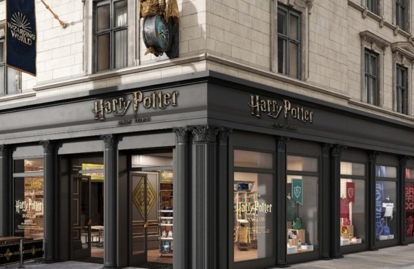 Extérieur du magasin Harry Potter à New York