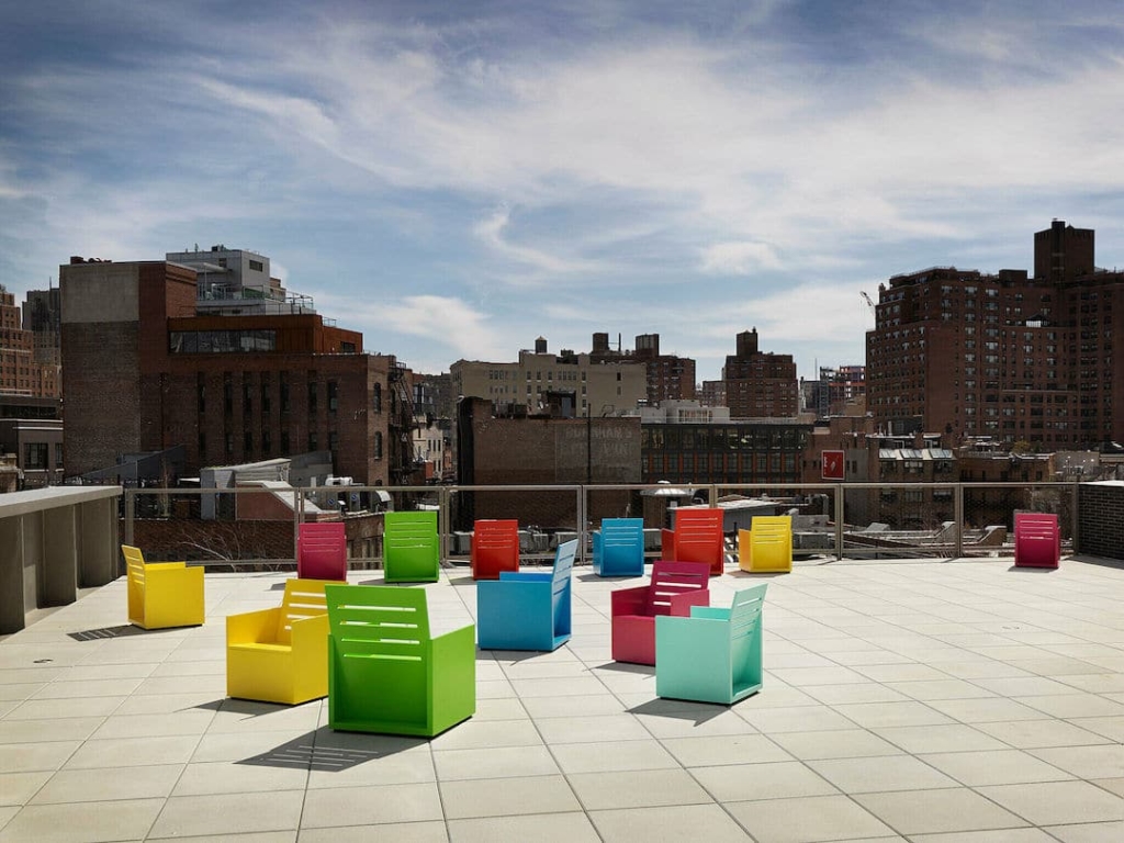 Rooftop du Whitney Museum d'art américain à New York