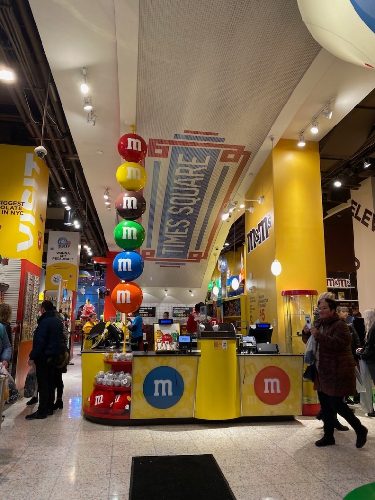 Caisses dans le M&M's World à New York