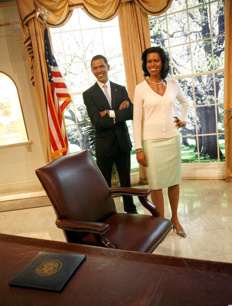 Statues de Barack et Michelle Obama à Madame Tussauds à New York