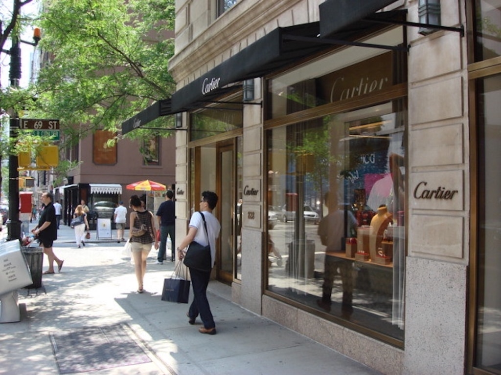 Boutique Cartier sur Madison Avenue à New York