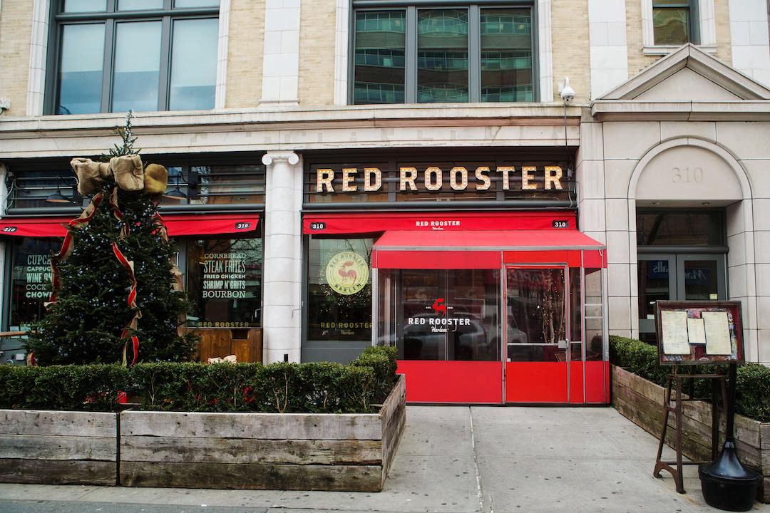 Devanture du restaurant Red Rooster à Harlem