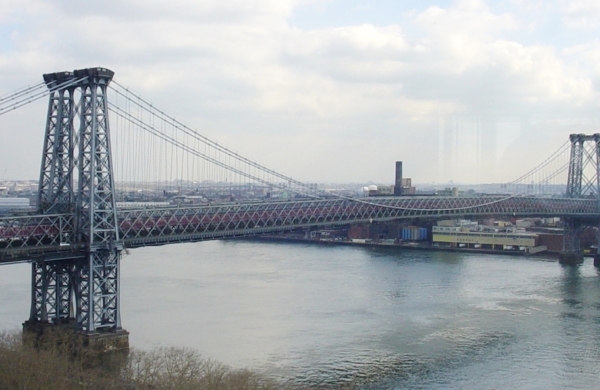 Pont de Williamsburg au dessus de l'East River à New York