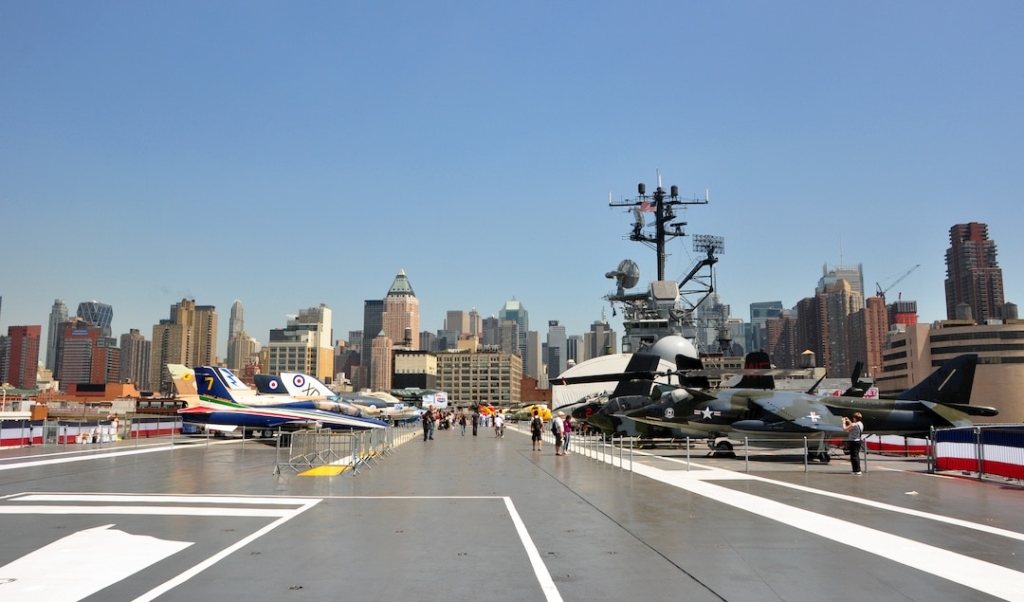 Flight Deck de l'Intrepid Sea Air Space Museum à New York