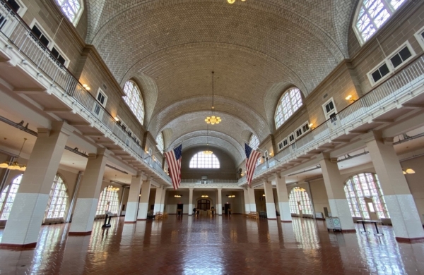 Intérieur du musée de l'Immigration à Ellis Island