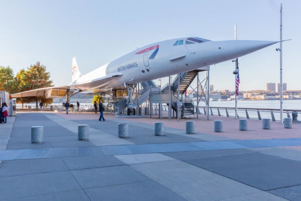 Avion Concorde situé à l'Intrepid Museum à New York