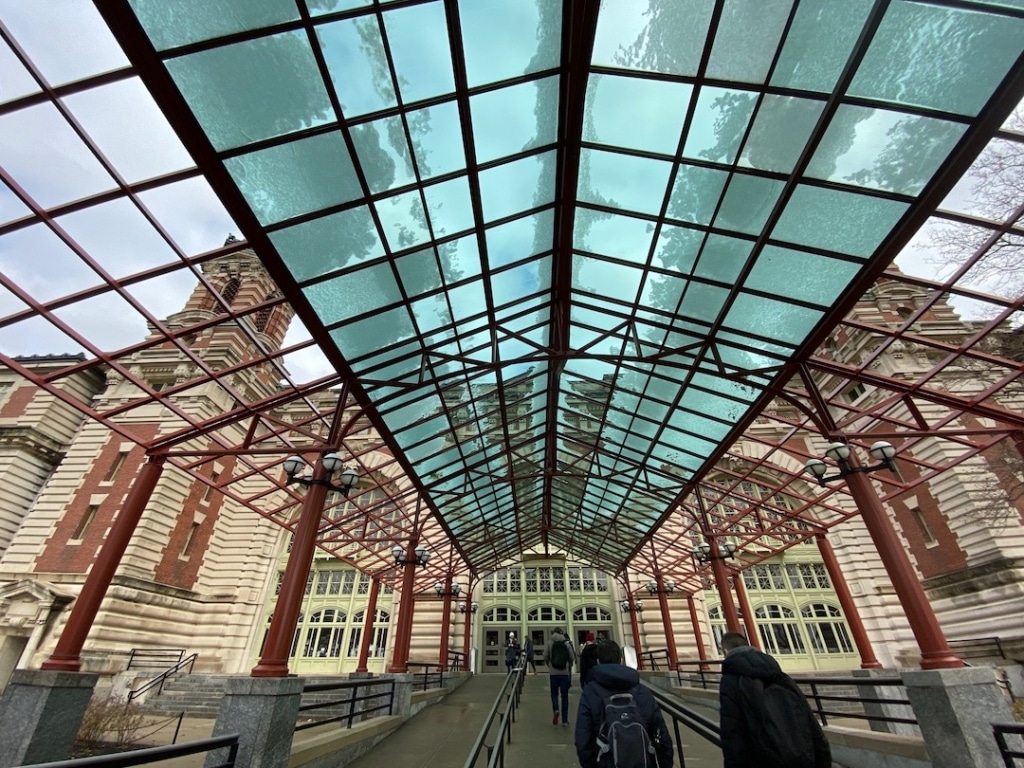 Extérieur du musée de l'Immigration à Ellis Island