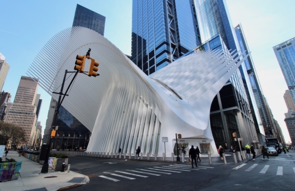 Extérieur de l'Oculus à New York