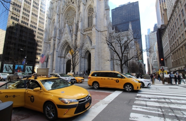 Taxis jaunes à New York