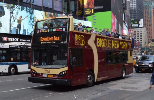 Bus touristique Big Bus à New York