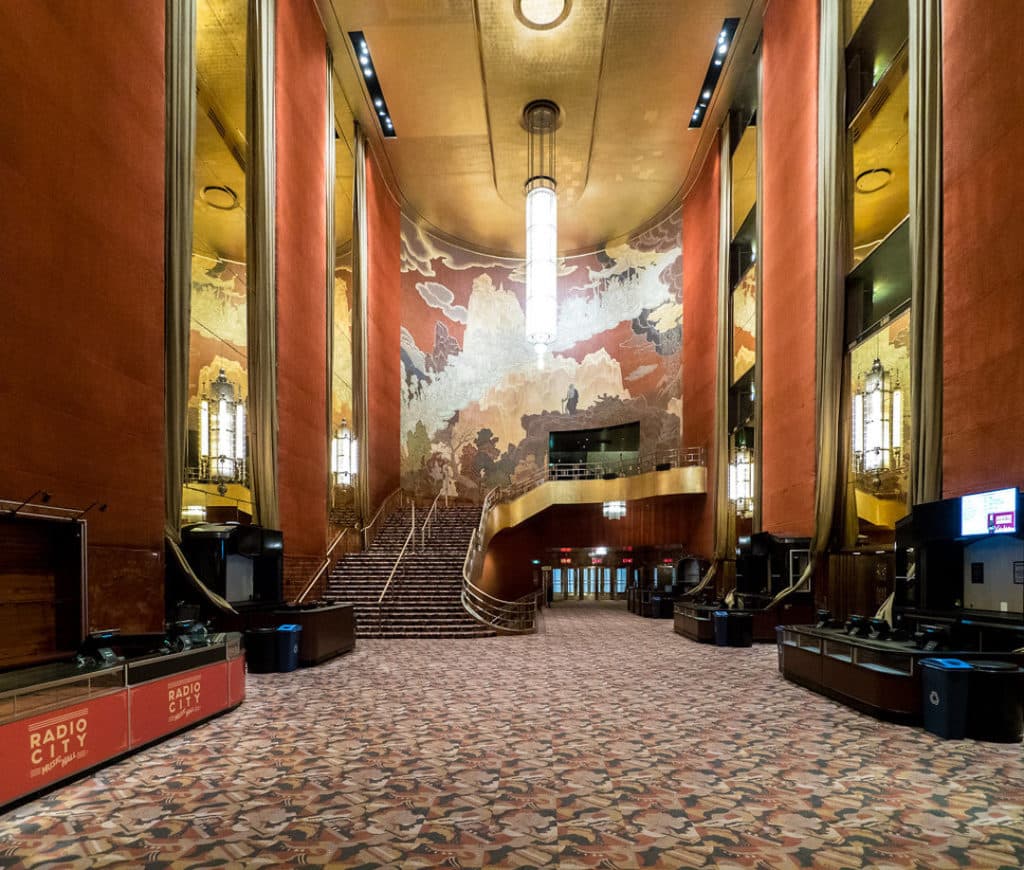 Hall d'entrée du Radio City Music Hall